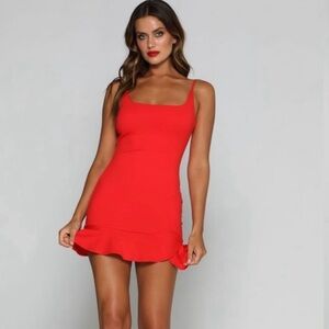 Meshki- Angela dress  -red